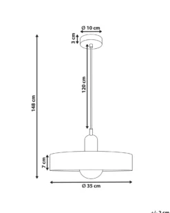 Loftlampe PAALA Glas Mintgrøn