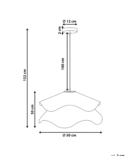 Loftlampe PUNGWE Hvid