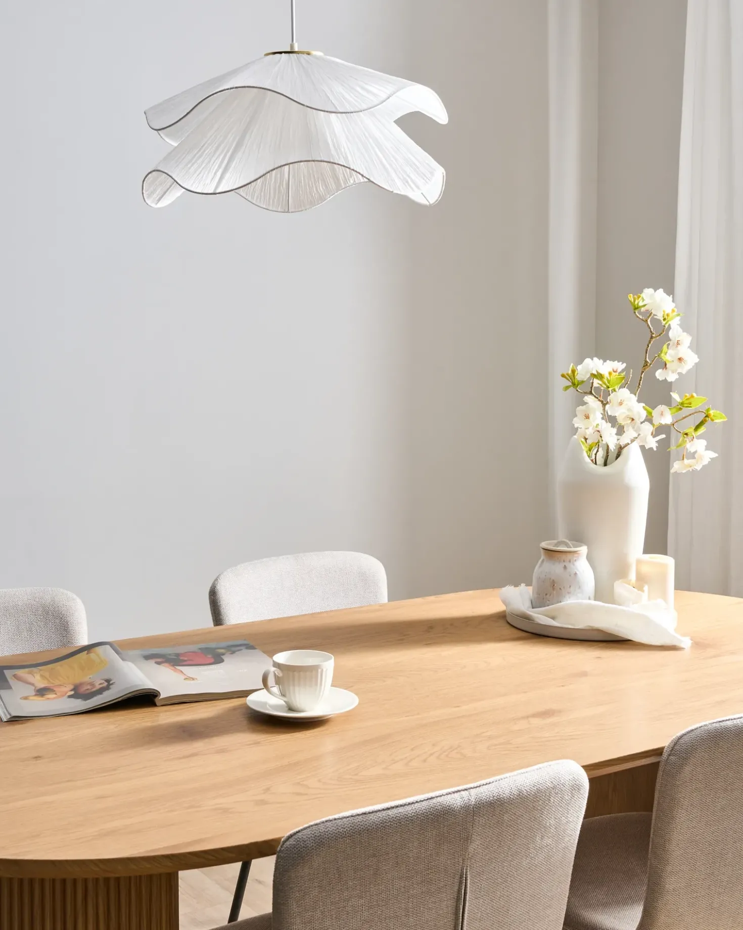 Loftlampe PUNGWE Hvid