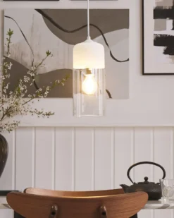 Loftlampe PURUS Glas Hvid