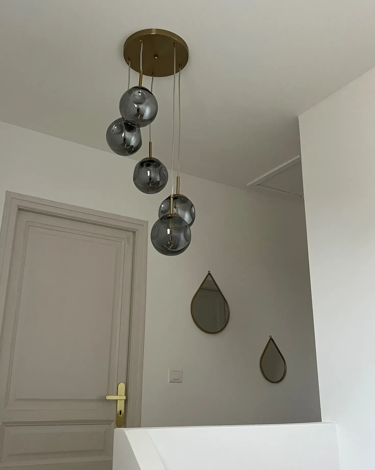 Loftlampe RALFES Glas Messing