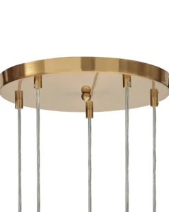 Loftlampe RALFES Glas Messing