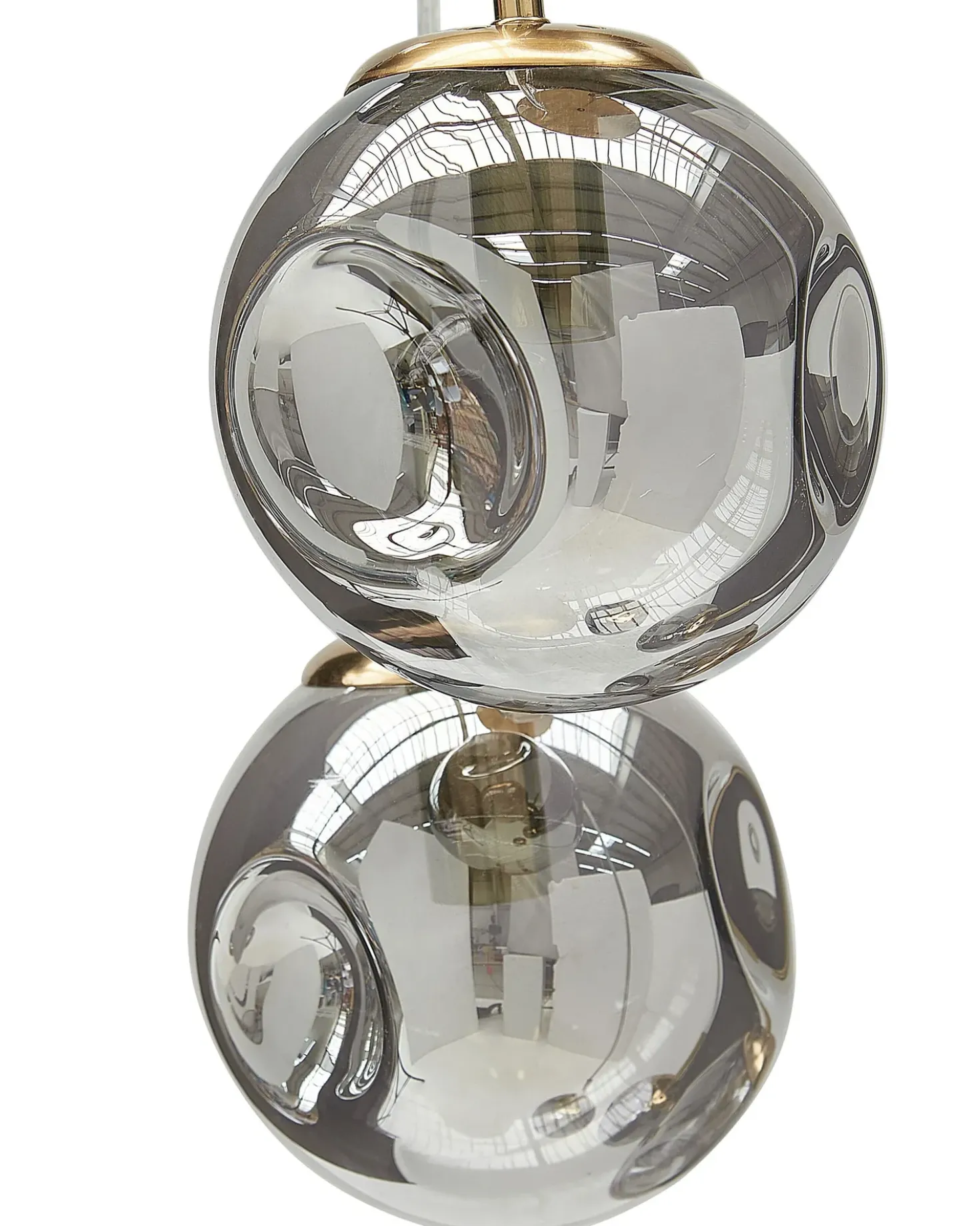 Loftlampe RALFES Glas Messing