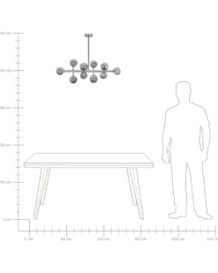 Loftlampe RAMIS Metal Sølv