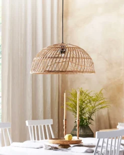 Loftlampe RAVINE Rattan Naturlig
