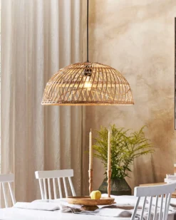 Loftlampe RAVINE Rattan Naturlig