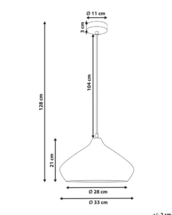 Loftlampe RAWI Mangotræ Lysebrun