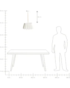 Loftlampe SEBAKWE papirreb Lys Beige