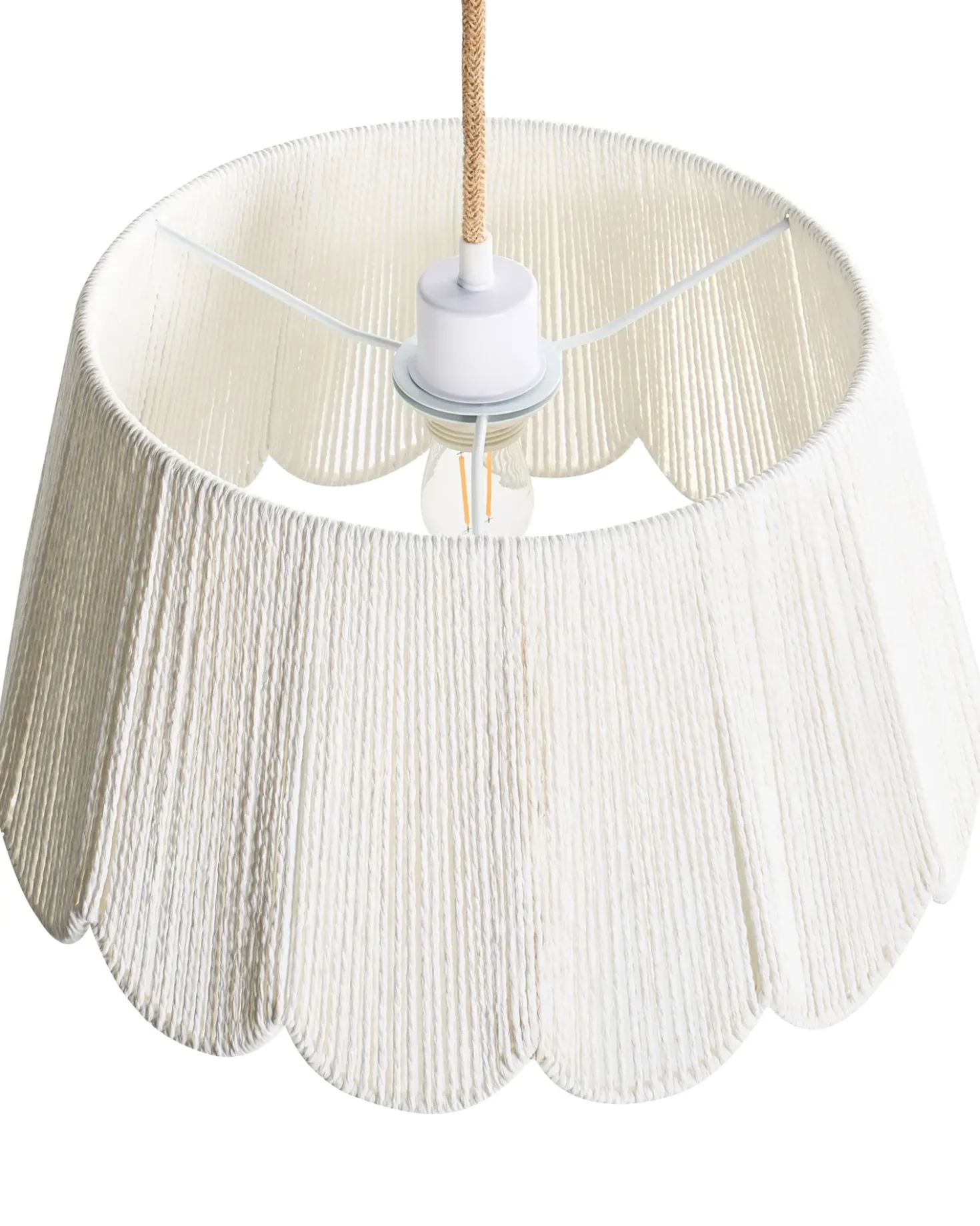 Loftlampe SEBAKWE papirreb Lys Beige