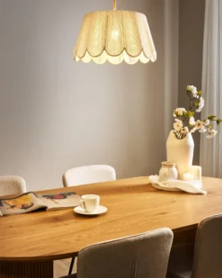 Loftlampe SEBAKWE papirreb Lys Beige