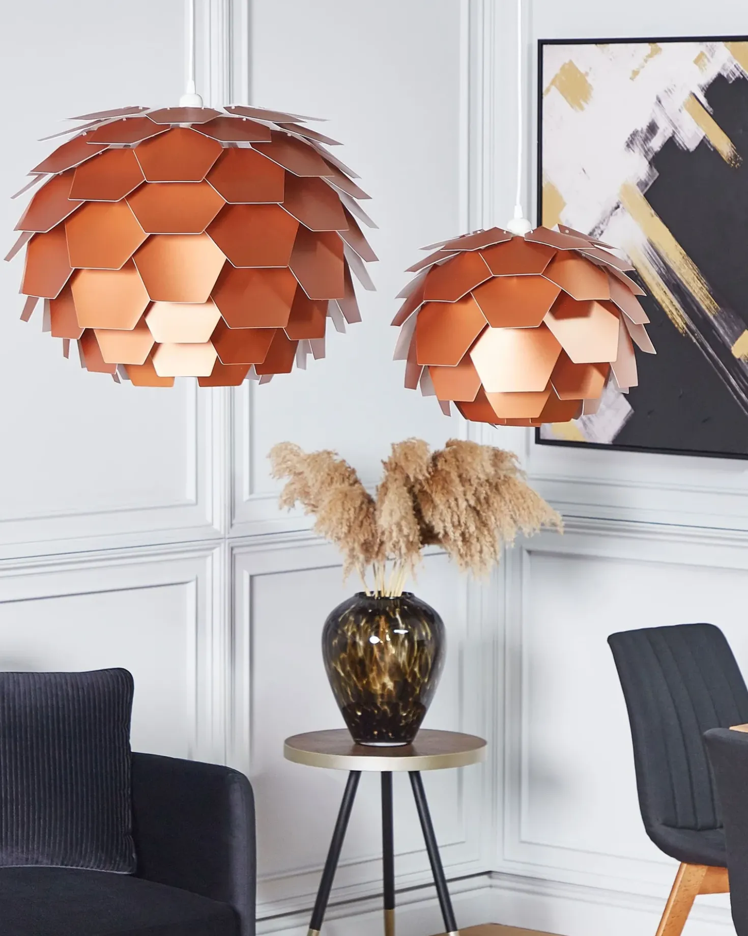 Loftlampe SEGRE Kobber