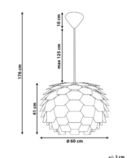 Loftlampe SEGRE L Mørkegrøn