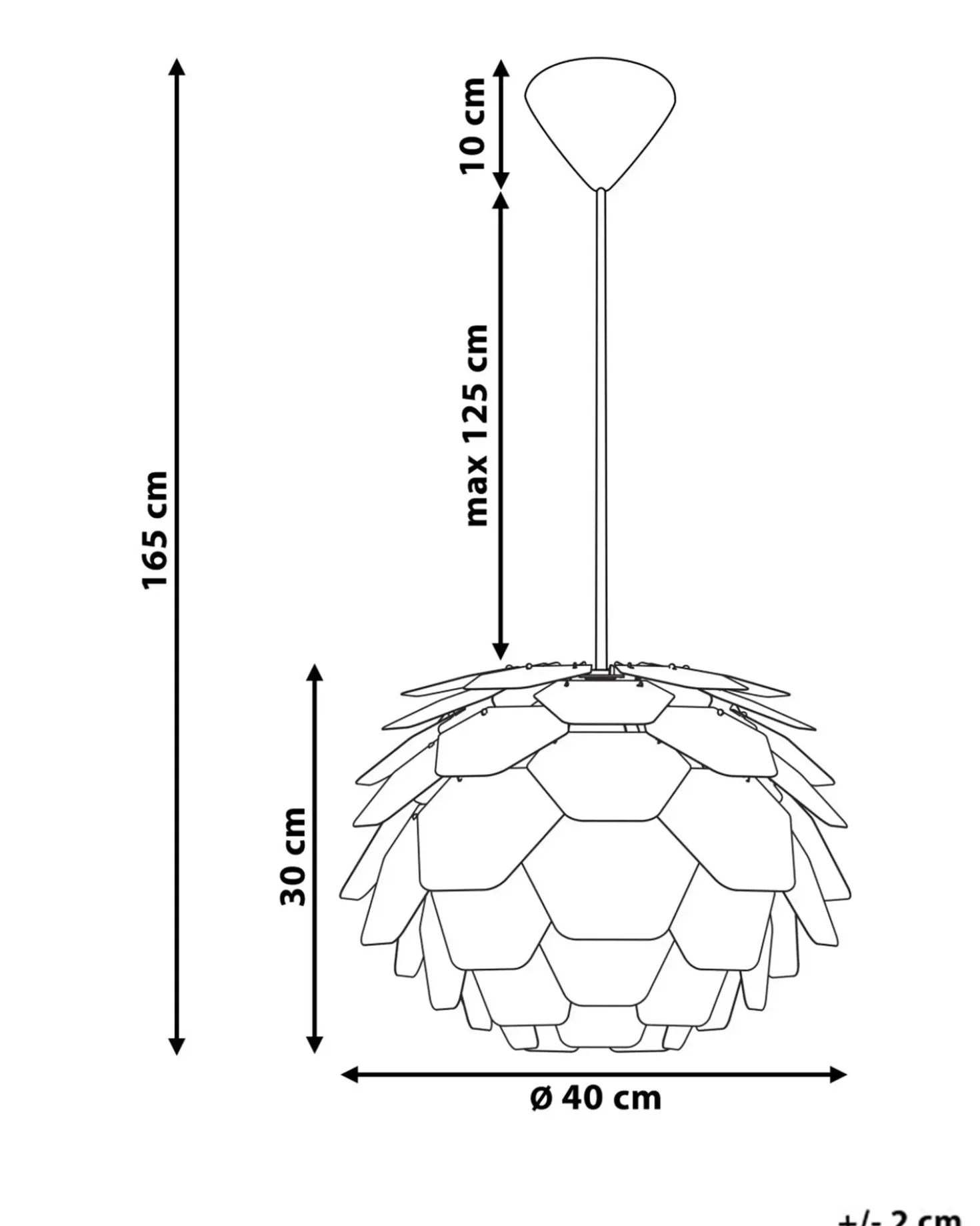 Loftlampe SEGRE S Blå