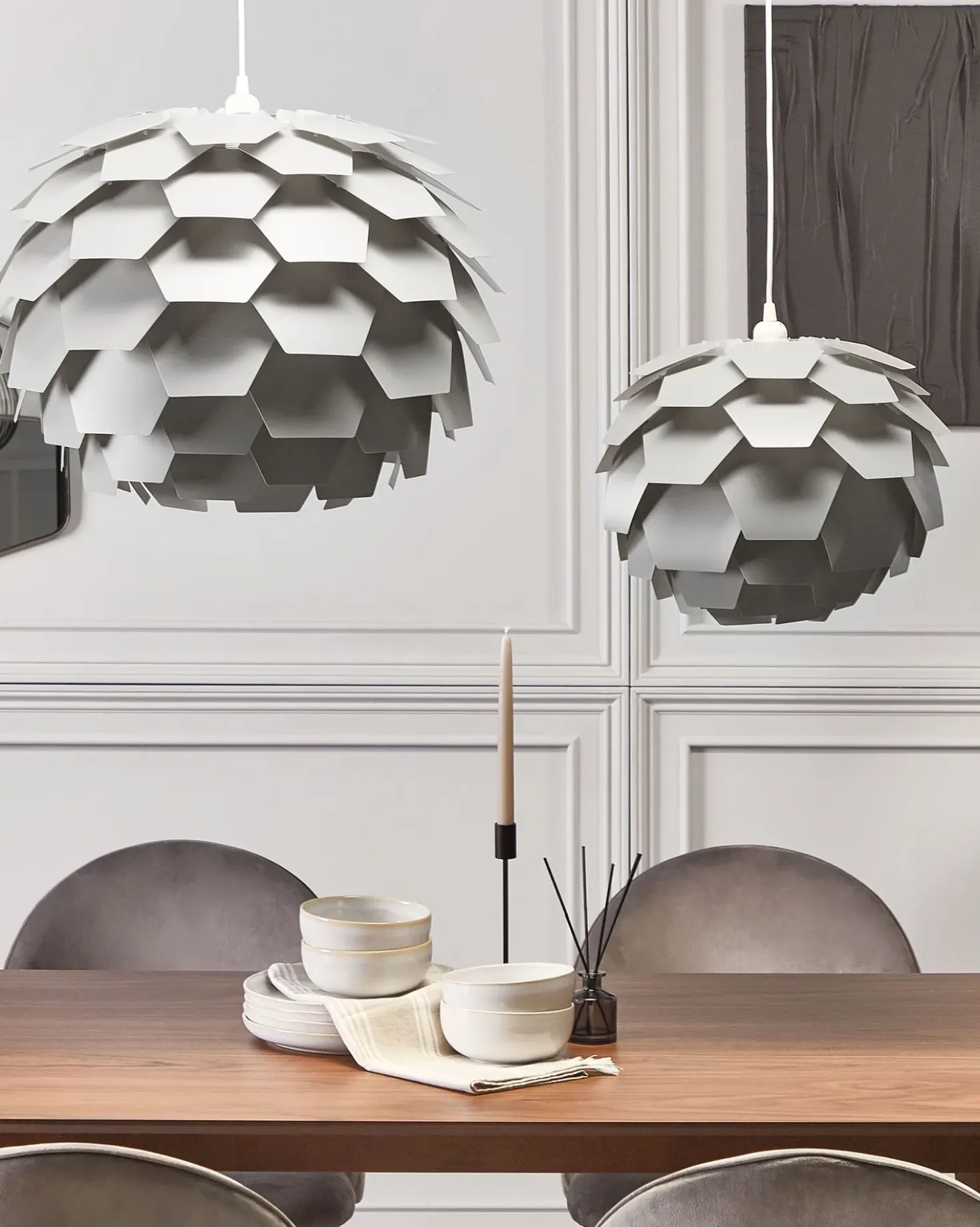 Loftlampe SEGRE S Grå