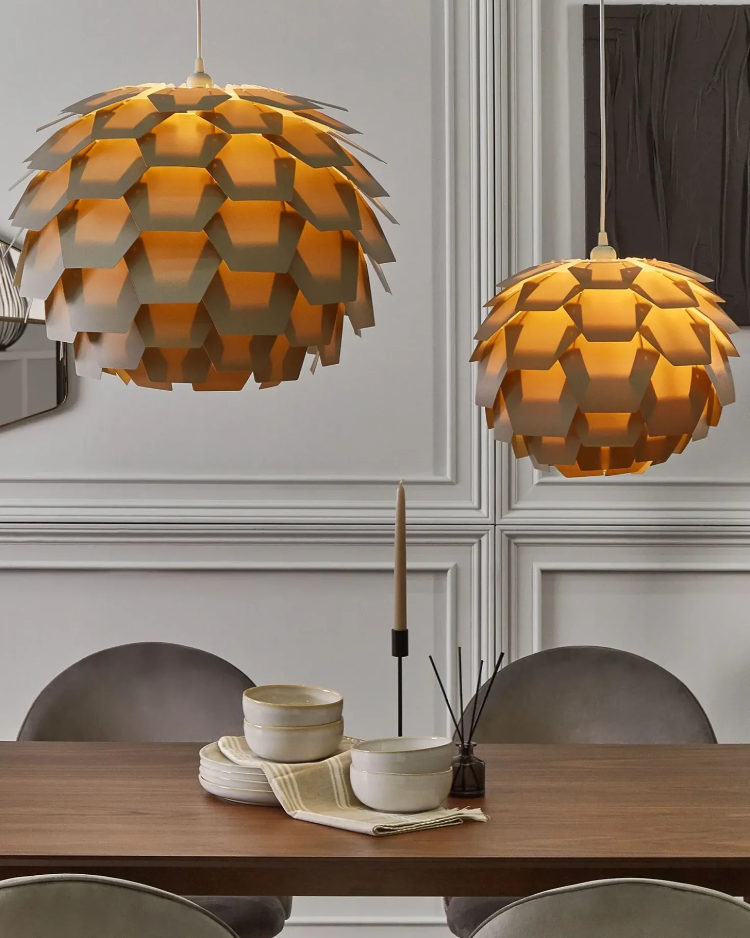 Loftlampe SEGRE S Grå