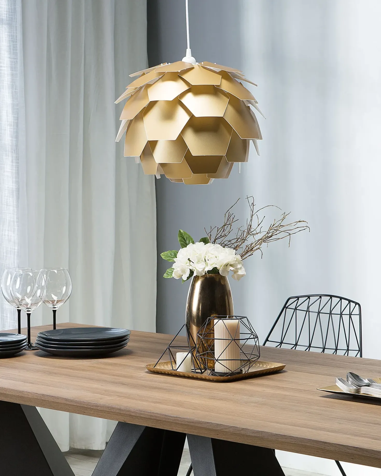 Loftlampe SEGRE S Guld