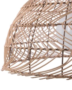 Loftlampe SELENGE Rattan Lysebrun