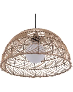 Loftlampe SELENGE Rattan Lysebrun