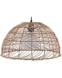 Loftlampe SELENGE Rattan Lysebrun