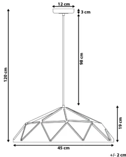 Loftlampe SENIA Metal Hvid