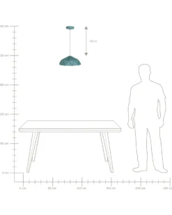 Loftlampe SENIA Metal Turkis
