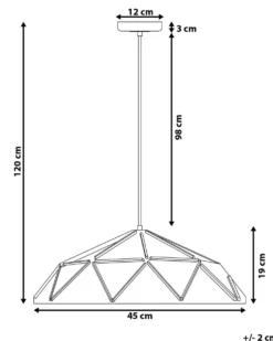 Loftlampe SENIA Metal Turkis