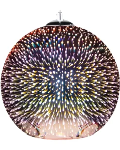 Loftlampe SESSERA Glas Kobber