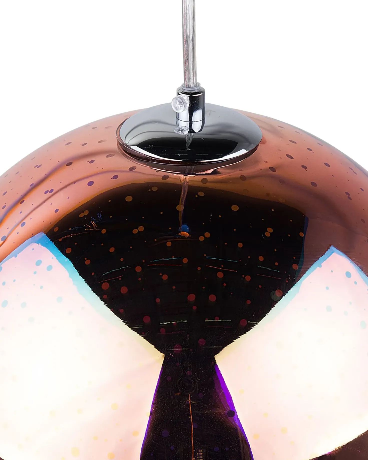 Loftlampe SESSERA Glas Kobber