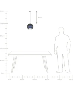 Loftlampe SESSERA Glas Sølv