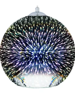 Loftlampe SESSERA Glas Sølv