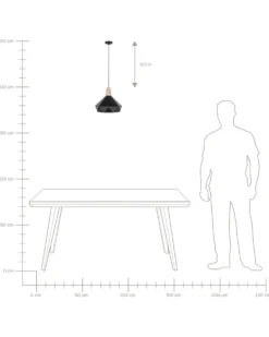 Loftlampe SOMME Metal Sort