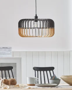 Loftlampe SOUS Brun/sort