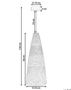 Loftlampe SUAM Bambus Naturlig