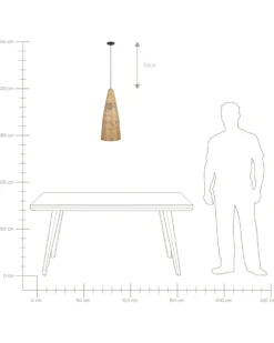 Loftlampe SUAM Bambus Naturlig