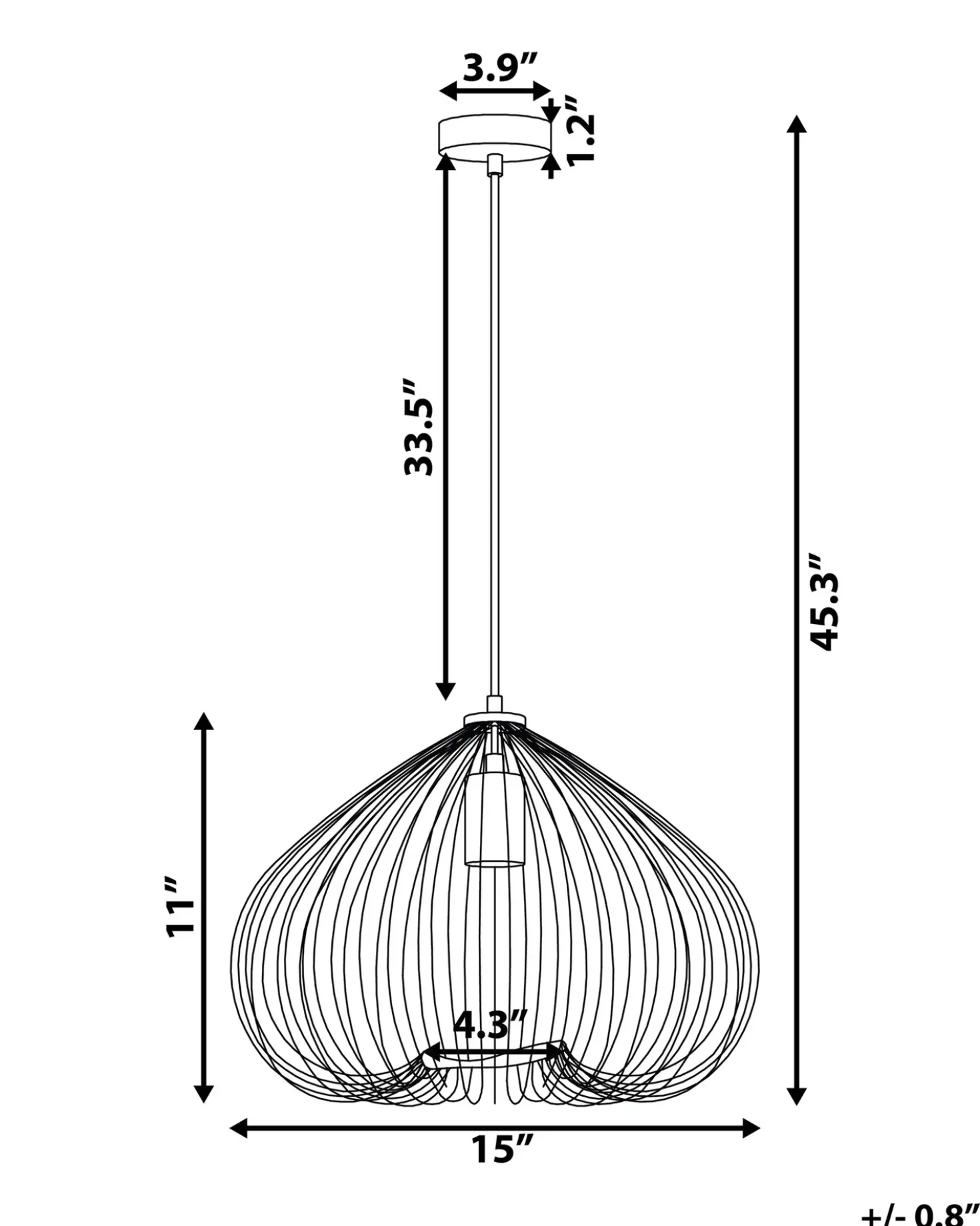 Loftlampe TORDINO Metal Kobber