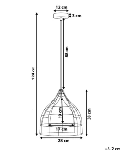 Loftlampe TRESA Metal Sort