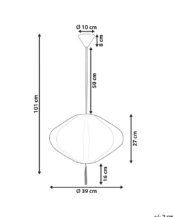 Loftlampe TUCURO Hvid