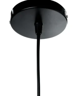 Loftlampe TURABO Rattan Sort/hvid