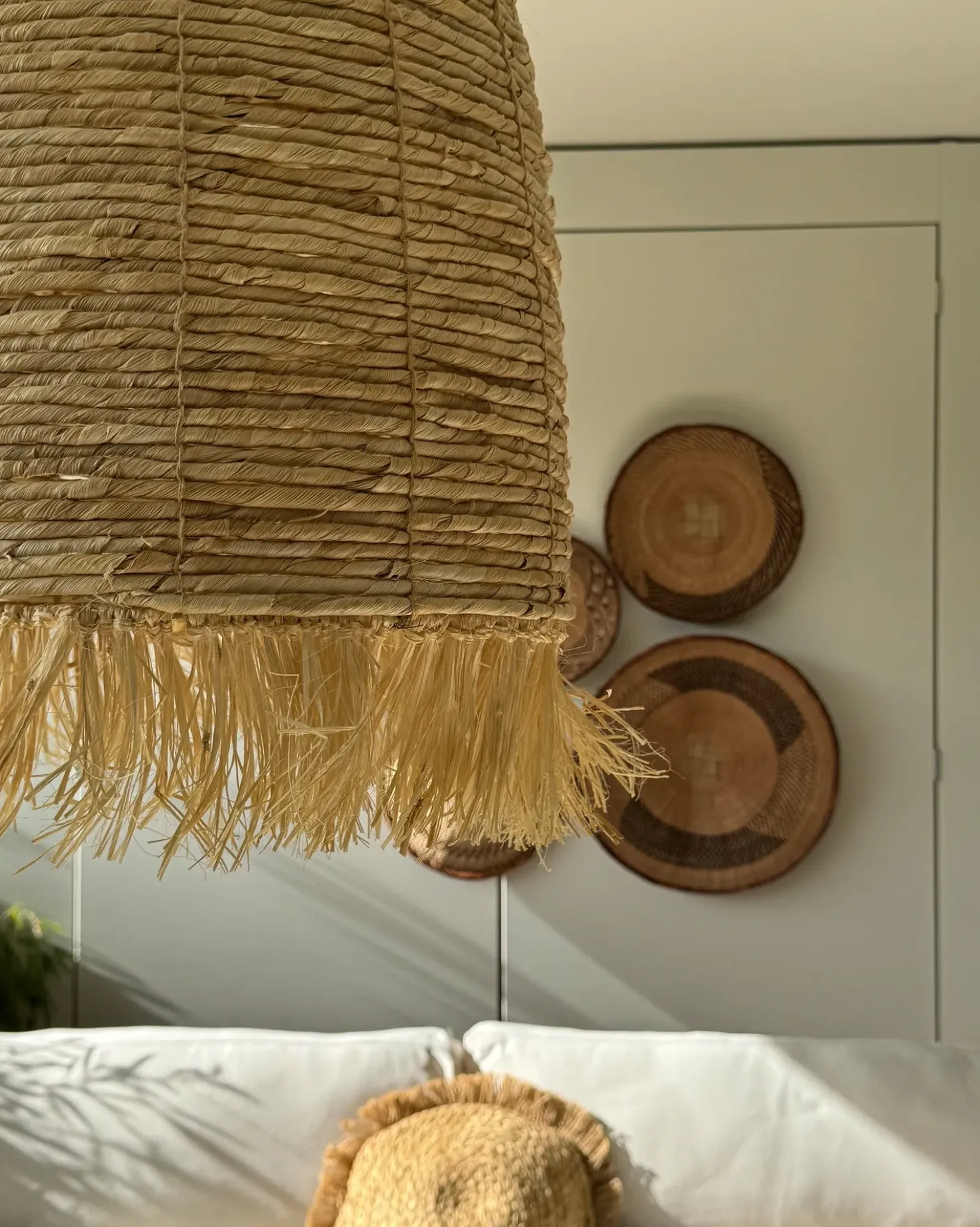 Loftlampe TUTONG Flet Naturlig