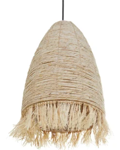 Loftlampe TUTONG Flet Naturlig