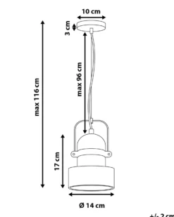 Loftlampe VERDE Beton Grå