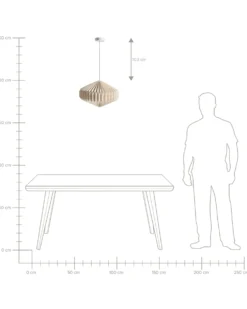 Loftlampe VISMAN Bomuld Beige