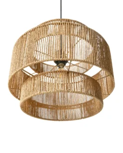 Loftlampe WOKIRO papirreb Naturlig