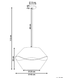 Loftlampe YAMBOU papirreb Naturlig