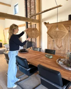 Loftlampe YAMBOU papirreb Naturlig