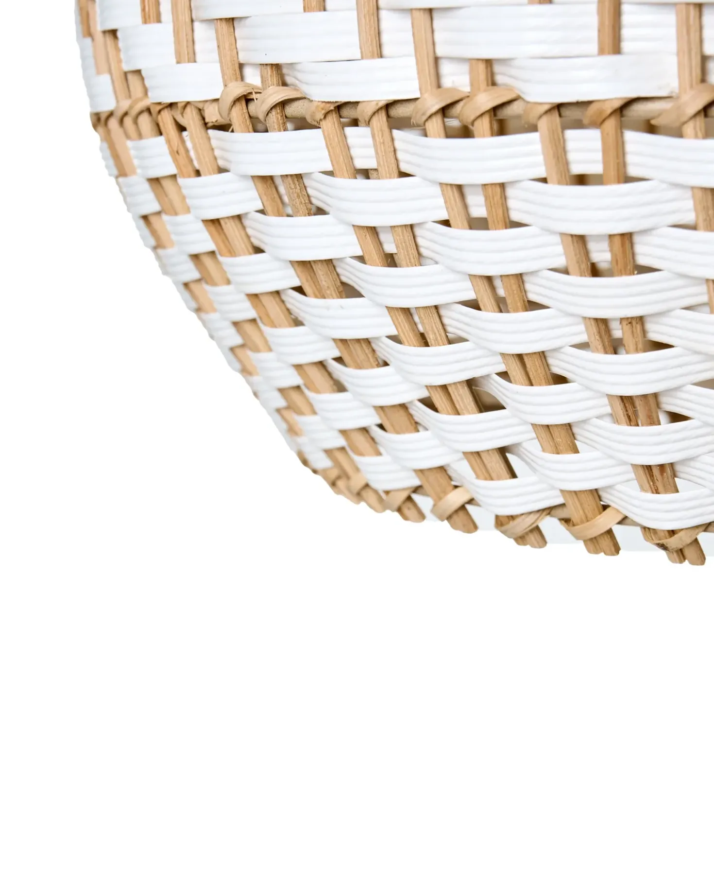 Loftlampe YAUCO Rattan Hvid