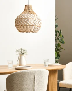 Loftlampe YAUCO Rattan Hvid