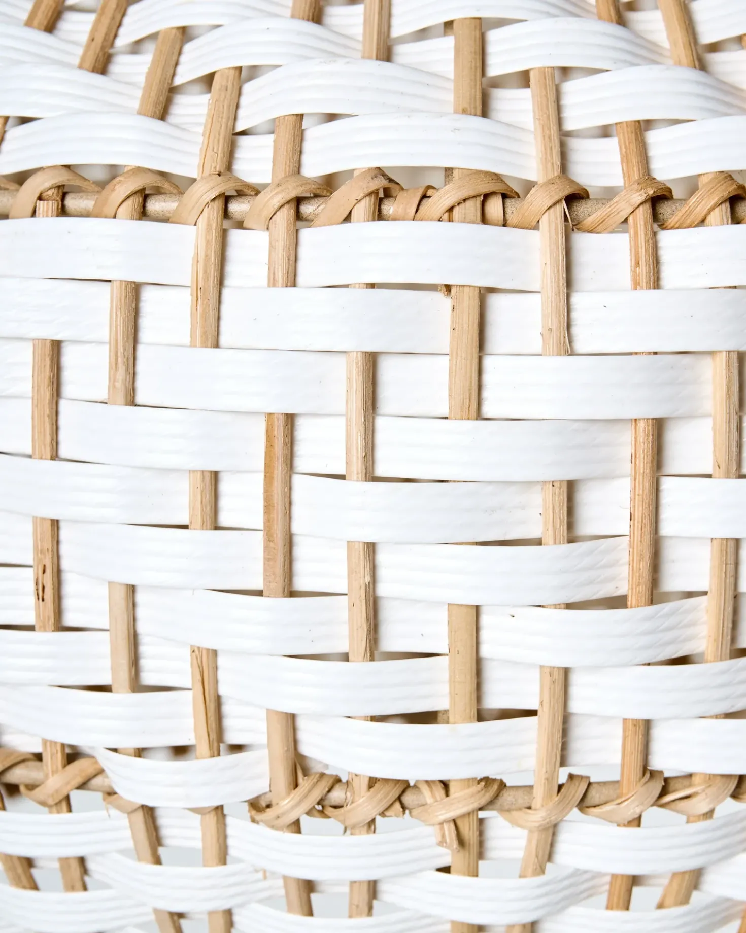 Loftlampe YAUCO Rattan Hvid