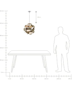Loftlampe ZAMBEZI Metal Kobber
