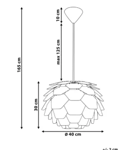 Loftlampe SEGRE S Sort